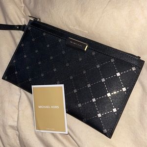 Authentic Michael Kors Black Wristlet/Clutch